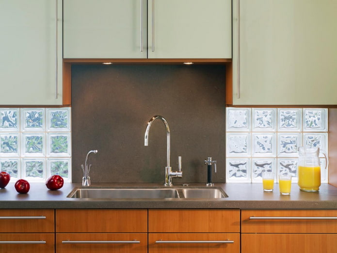 tablier de cuisine en verre
