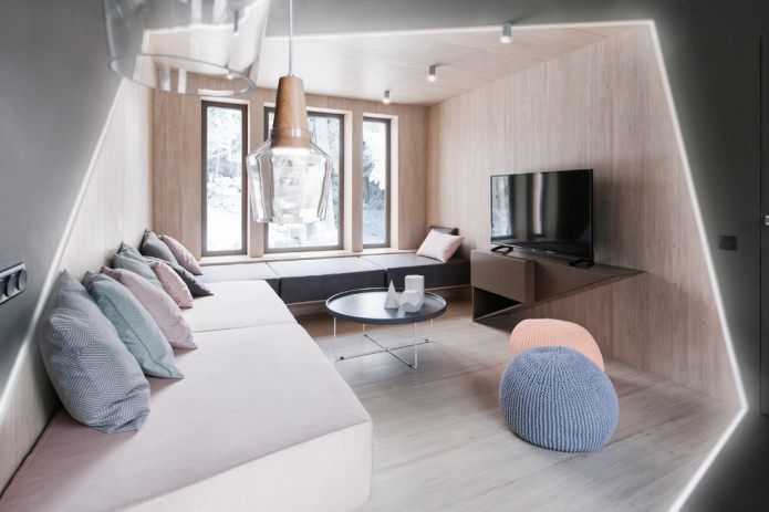Intérieur champêtre de style moderne