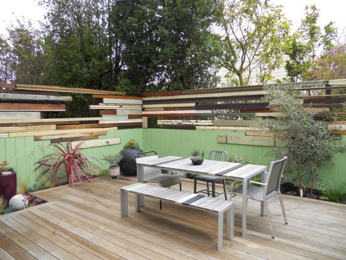 intérieur de la terrasse