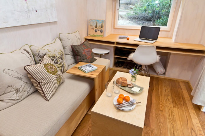 Intérieur d'une petite maison