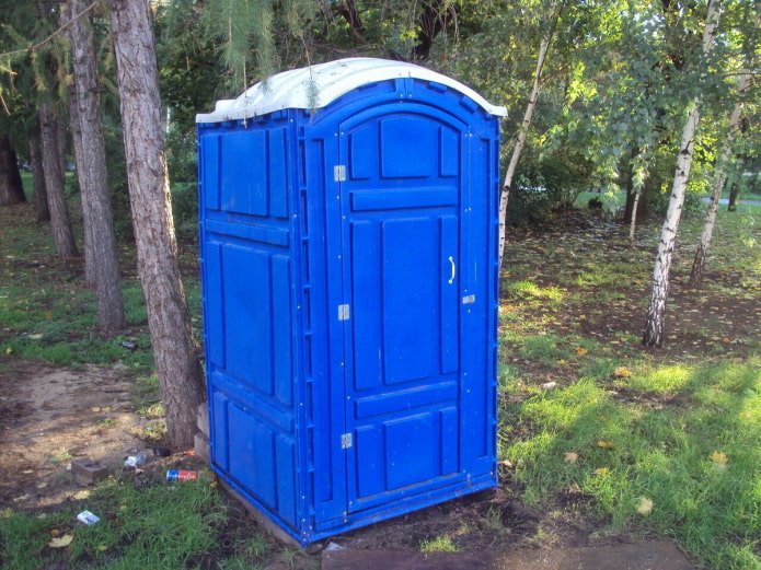 blue biotoilet