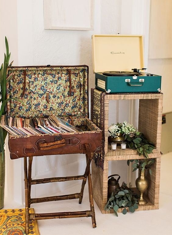 Valise avec disques