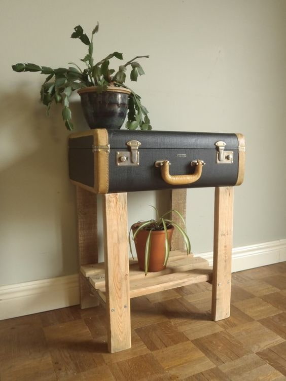 Valise sur pieds