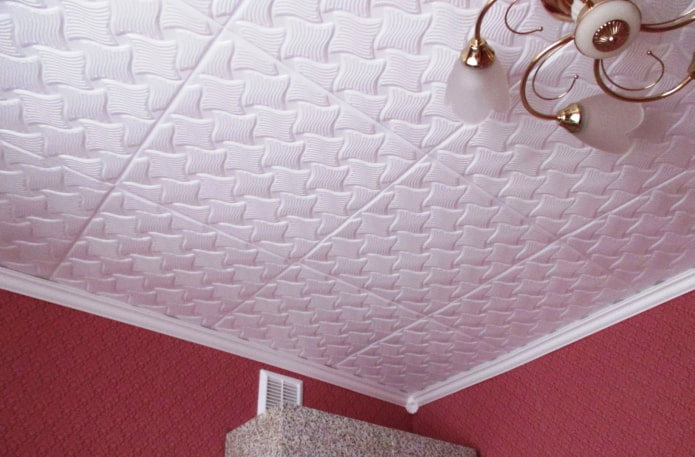 Dalles de plafond en mousse