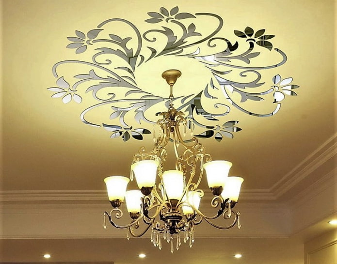 autocollants décoratifs au plafond 