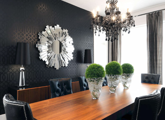 Décoration de miroir de style Art déco