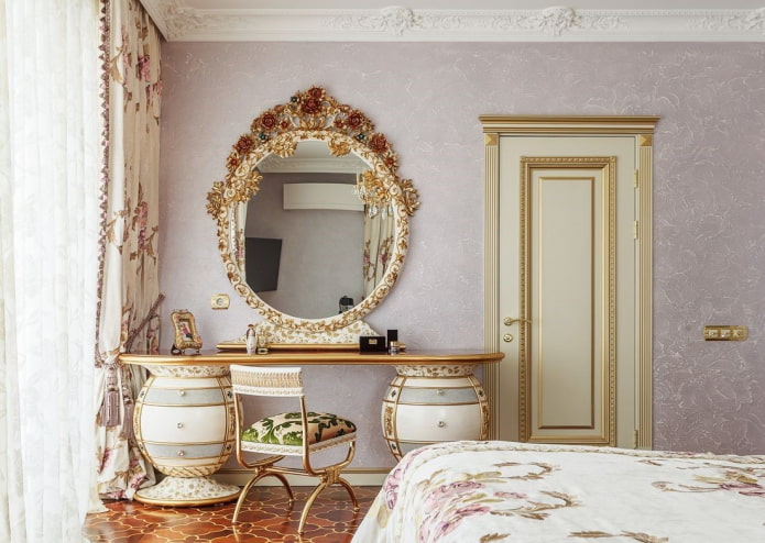 décoration miroir de style classique