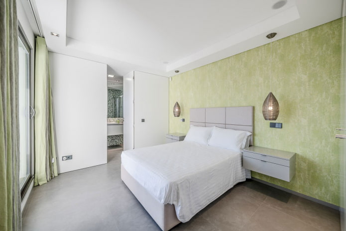Plâtre vert dans la chambre