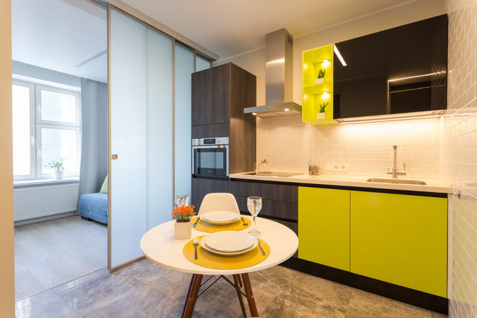 cloison dans l'intérieur de la cuisine