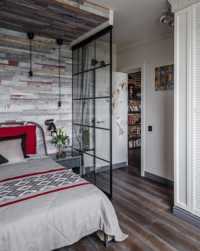 cloison dans la chambre