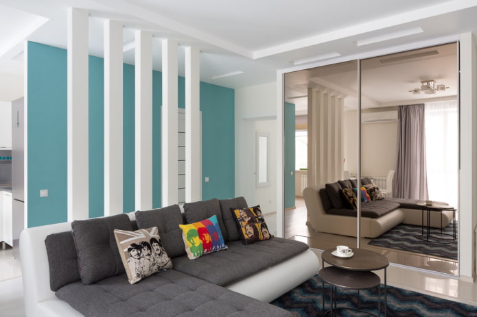 cloison à l'intérieur du couloir