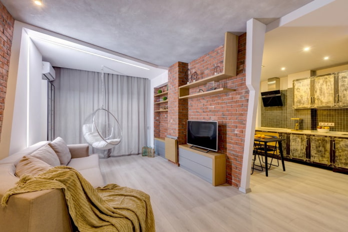 Cloison de style loft