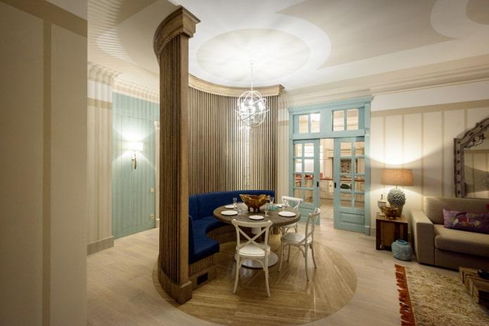 Cloison arrondie à l'intérieur