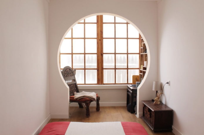 Cloison cintrée à l'intérieur