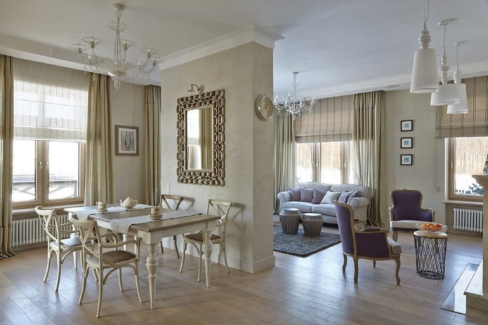 Cloison en plâtre à l'intérieur