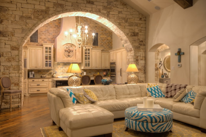 arche en pierre beige 