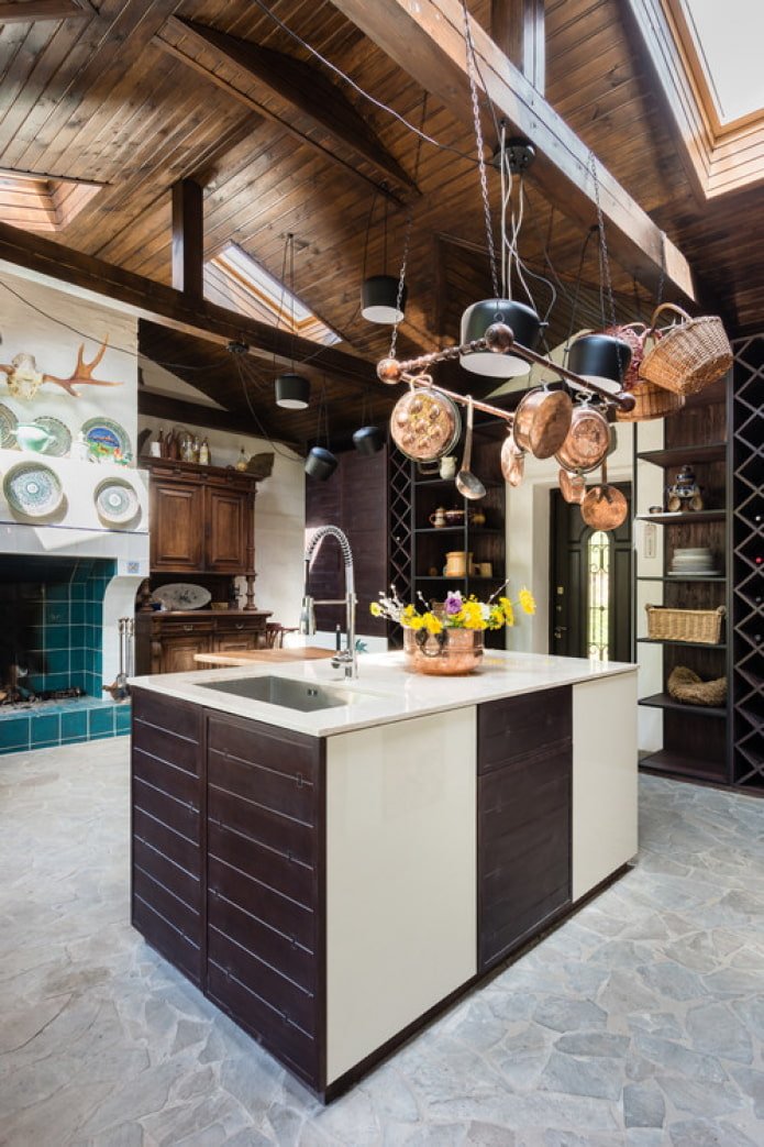 Décoration de cuisine de style campagnard