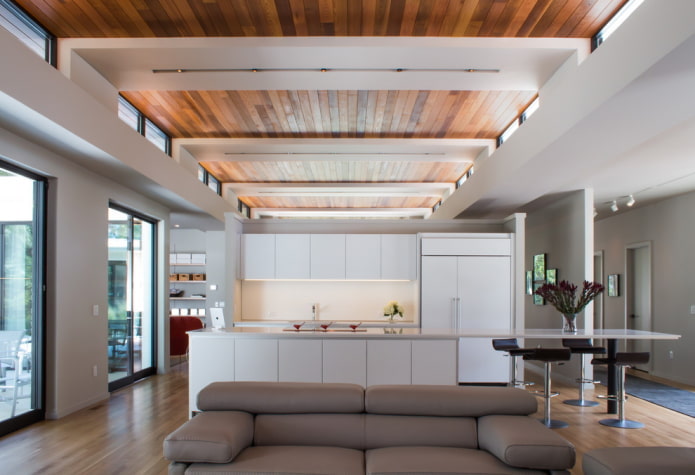 Plafond combiné à l'intérieur