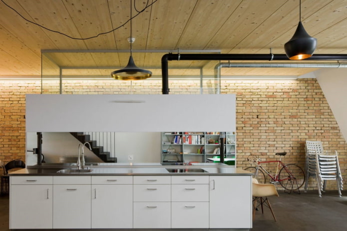panneaux MDF en bois dans la cuisine