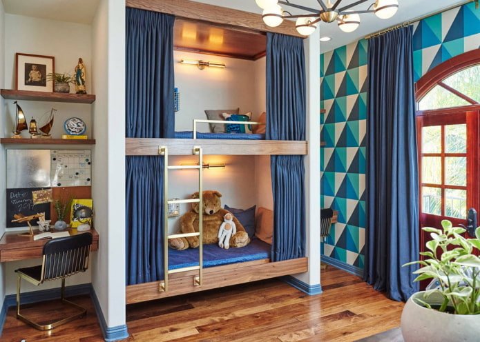 meubles pour une chambre d'enfant pour deux garçons