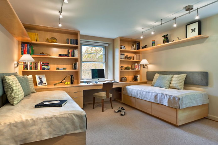 meubles pour une chambre d'enfant pour deux garçons