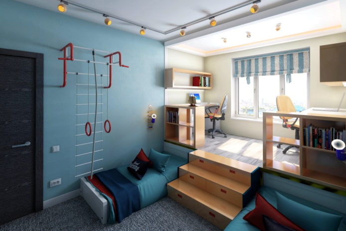 Aménagement d'une chambre d'enfant pour deux garçons