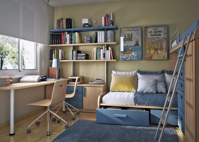 Meubles pour une chambre d'enfant pour deux garçons