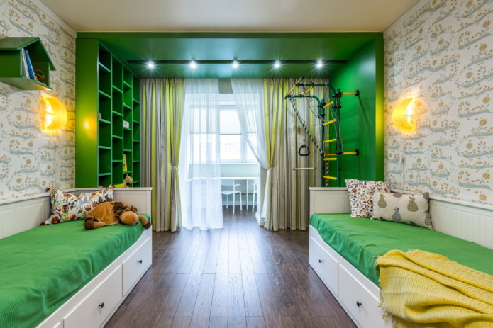 Aménagement d'une chambre d'enfant pour deux garçons