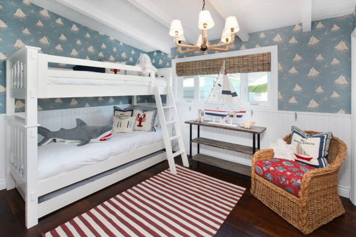 conception d'une chambre d'enfant pour deux garçons