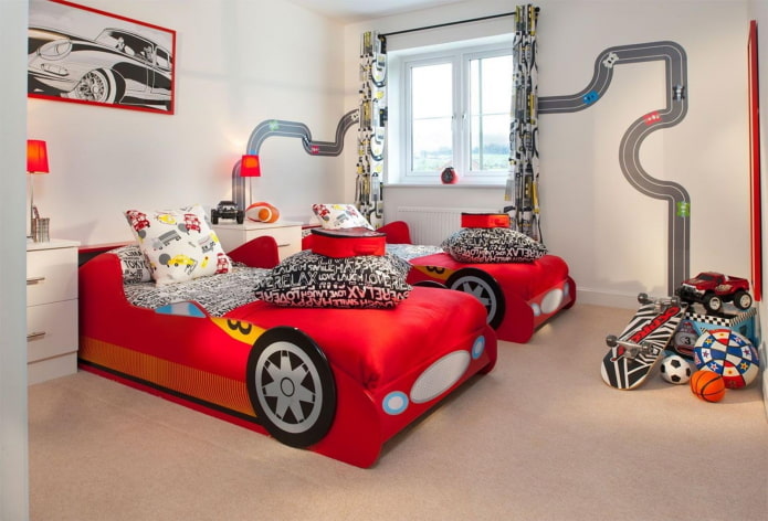 conception d'une chambre d'enfant pour deux garçons