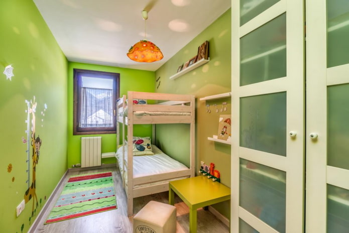 Aménagement d'une chambre d'enfant pour deux garçons