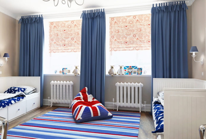 Aménagement d'une chambre d'enfant pour deux garçons