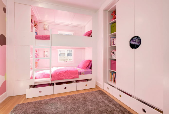 Meuble mural pour fille