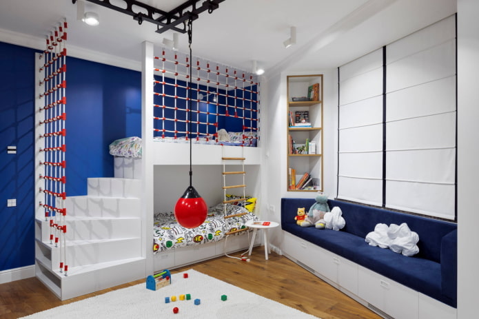 Chambre spacieuse pour les écoliers