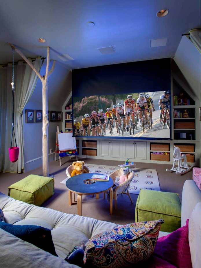 Projecteur dans la chambre des enfants