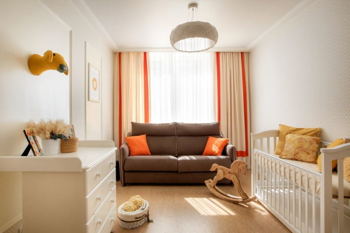 Meubles à l'intérieur d'une chambre de bébé