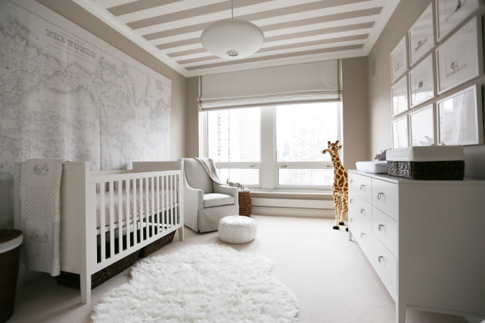 Schéma de couleurs pour la conception d'une chambre de bébé