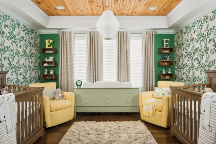 meubles à l'intérieur d'une chambre de bébé