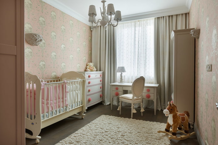 Conception d'une chambre de petite fille
