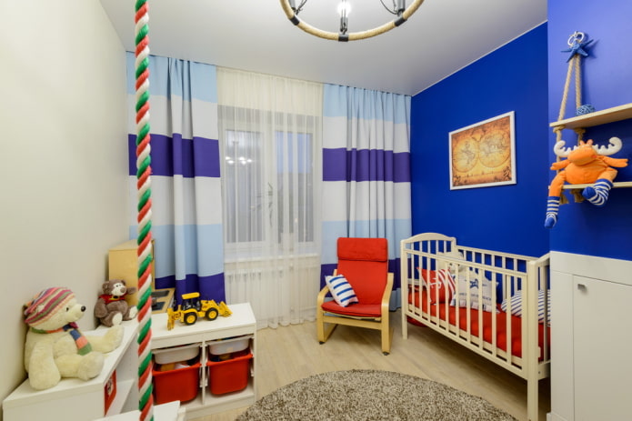 Chambre de bébé style nautique