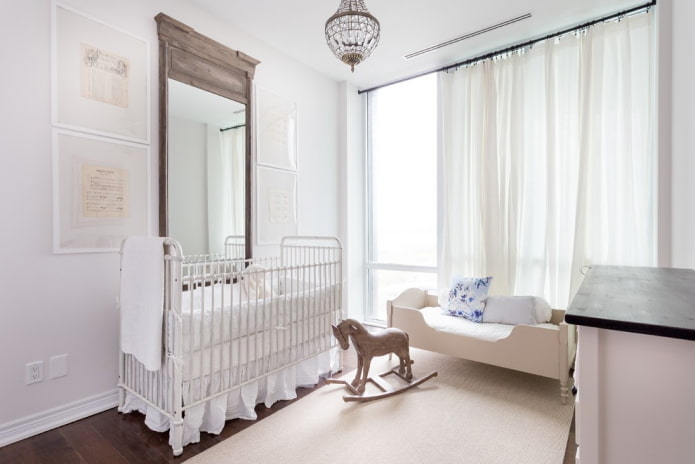 Schéma de couleurs pour la conception d'une chambre de bébé