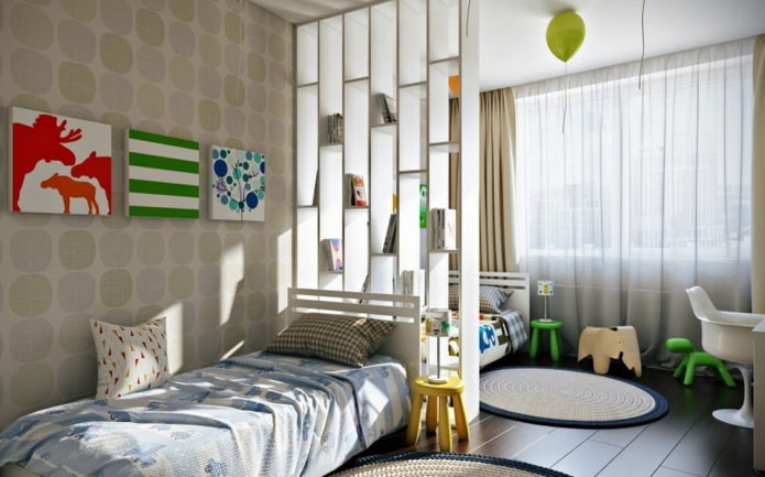 Chambre pour écoliers mixtes