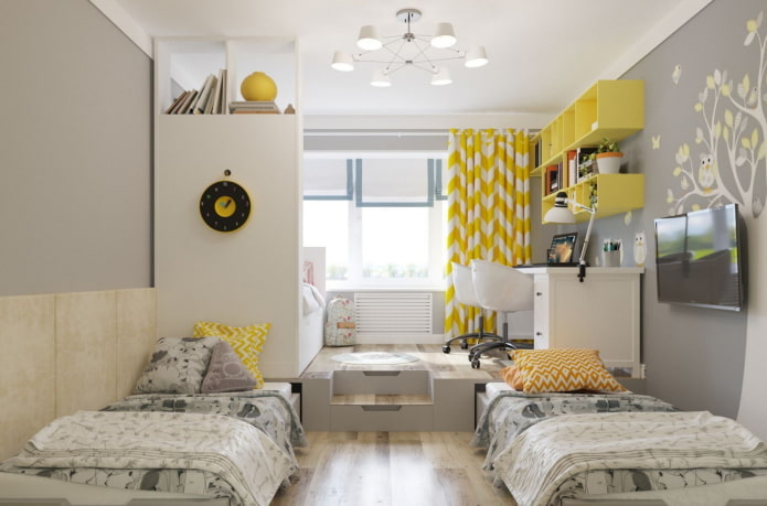 Chambre pour écoliers mixtes