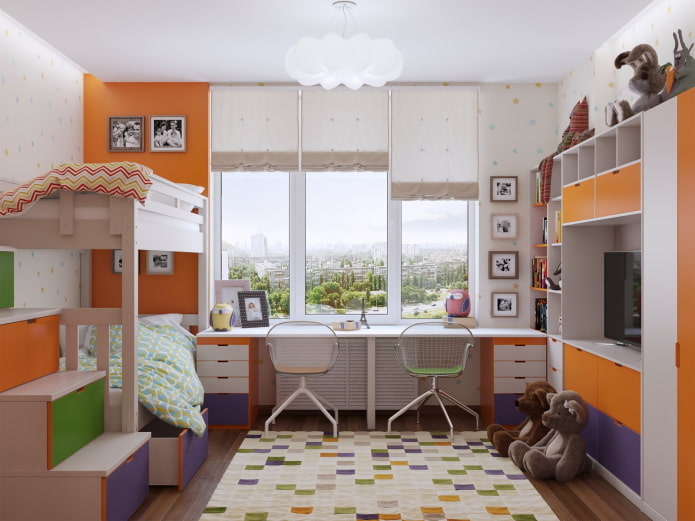 Chambre pour écoliers mixtes
