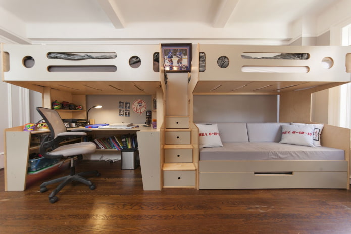 Agencement d'une chambre pour trois enfants