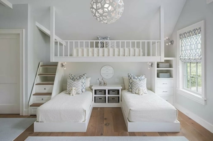 conception de chambre pour trois filles