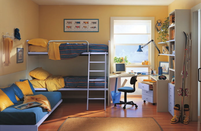 Aménagement d'une chambre pour trois enfants d'âges différents
