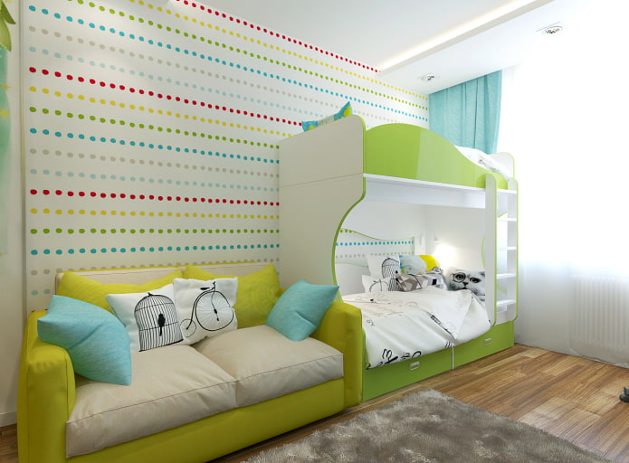 Aménagement d'une chambre pour trois enfants d'âges différents