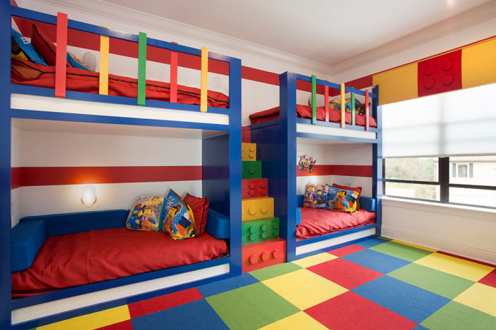 Modèle à deux niveaux pour chambre d'enfant garçon