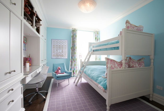 Modèle à deux niveaux dans la chambre des filles